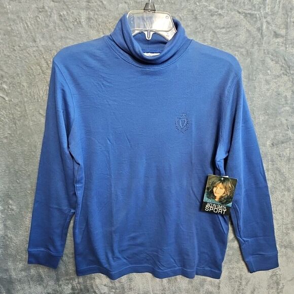 Jaclyn Smith Womens's sz small Sport Turtleneck blue New cotton blend - Picture 1 of 11